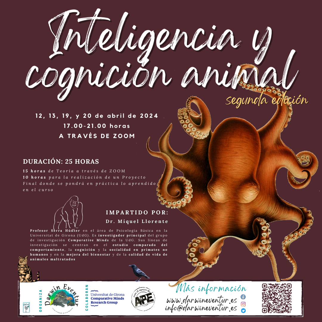 Cartel Inteligencia y Cognición animal