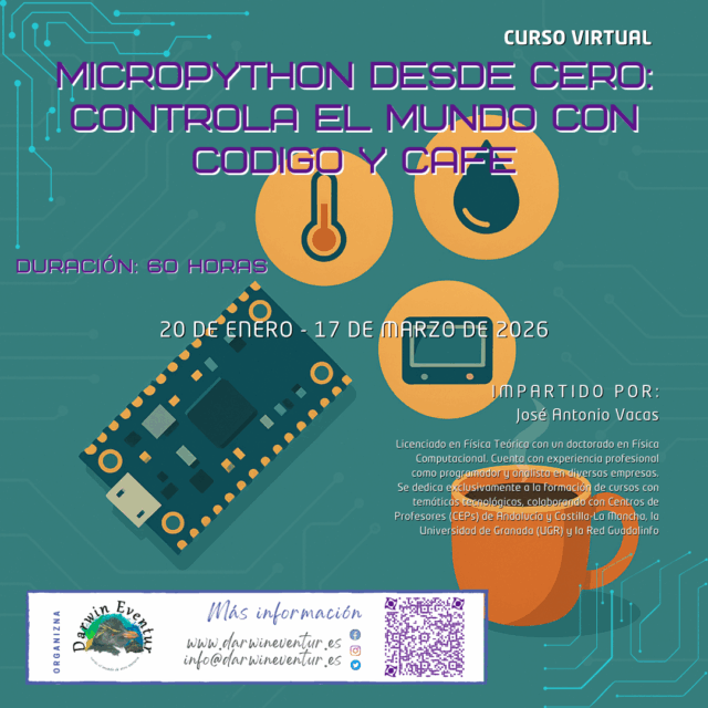 Cartel del curso MicroPython desde cero