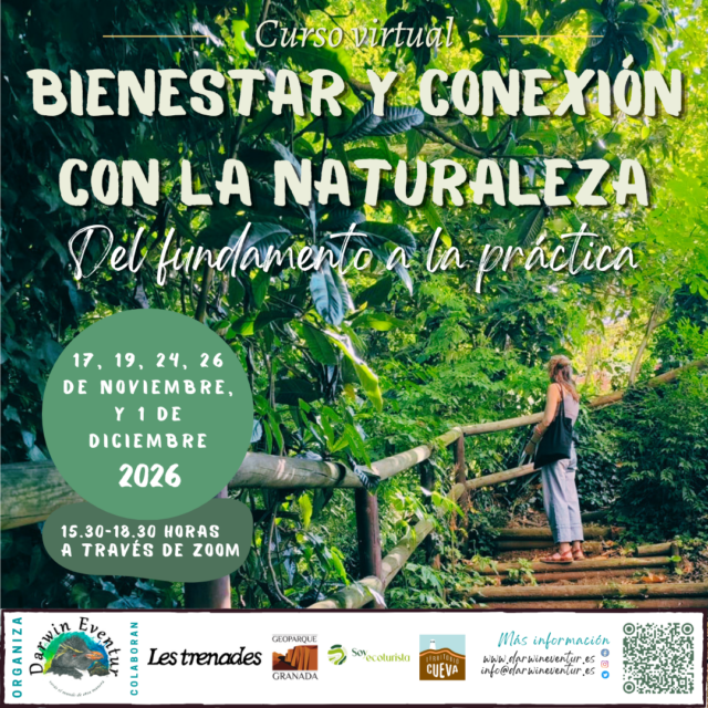 Cartel del curso Bienestar y conexión con la naturaleza