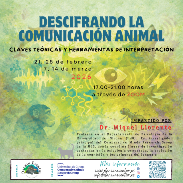Cartel del curso Descifrando la comunicación animal