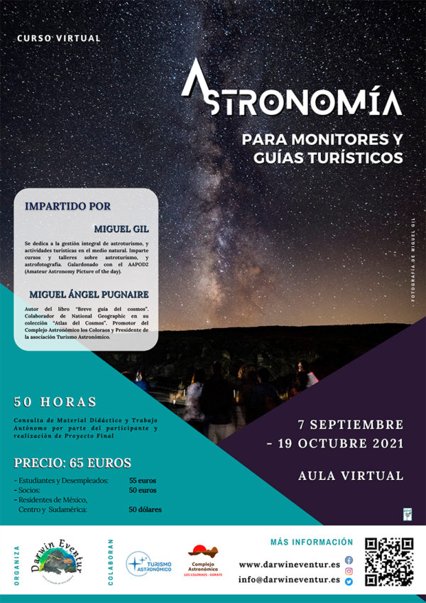 Astronomía para monitores y guías turísticos