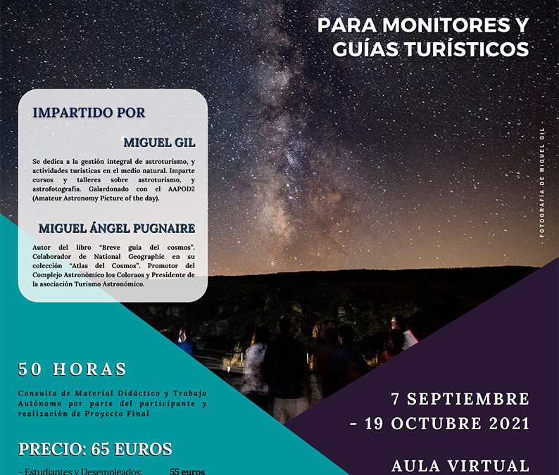 Astronomía para monitores y guías turísticos